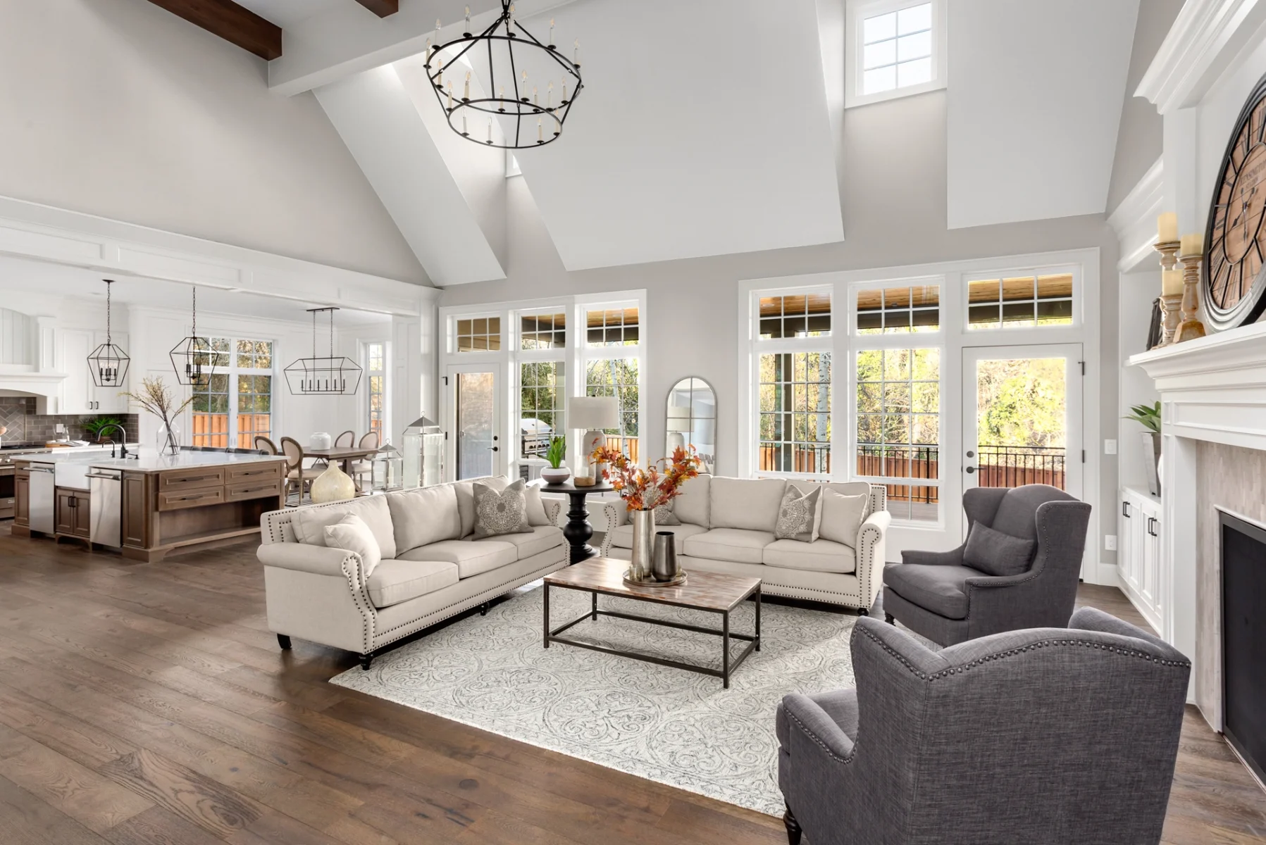 Équipe D'astous Cloutier - Salon et cuisine