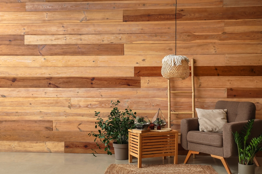 Équipe D'astous Cloutier- Salon mur en bois